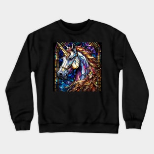 Stained Glass Unicorn Crewneck Sweatshirt